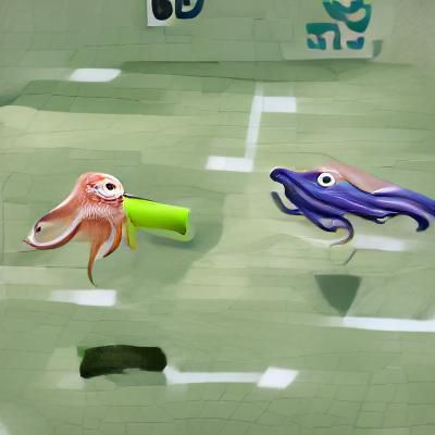 Abstract Illustration of Squid Game