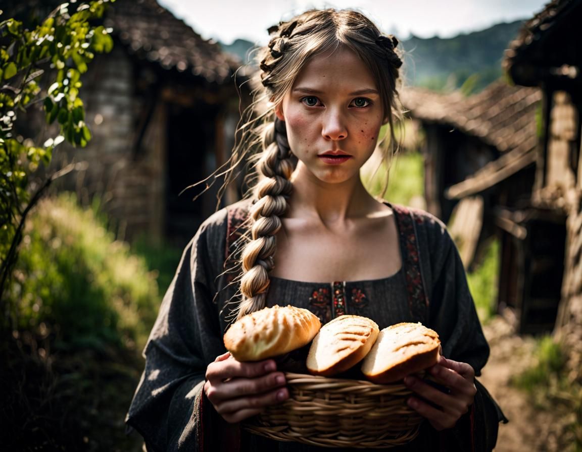 Cat Girl Baker in Haunted Medieval Village