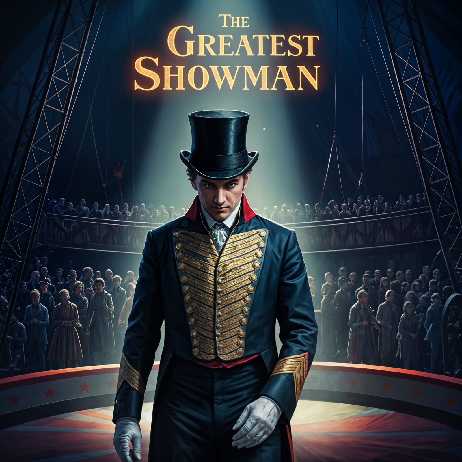 The Greatest Showman: Ringmaster Silhouette in Spotlight