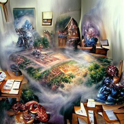 Ethereal Fantasy Scene in Kinkade Style