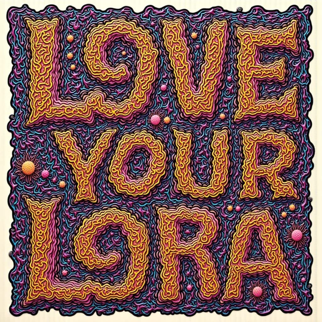 Love Your LoRa in Vibrant Voronoi Diagram Style