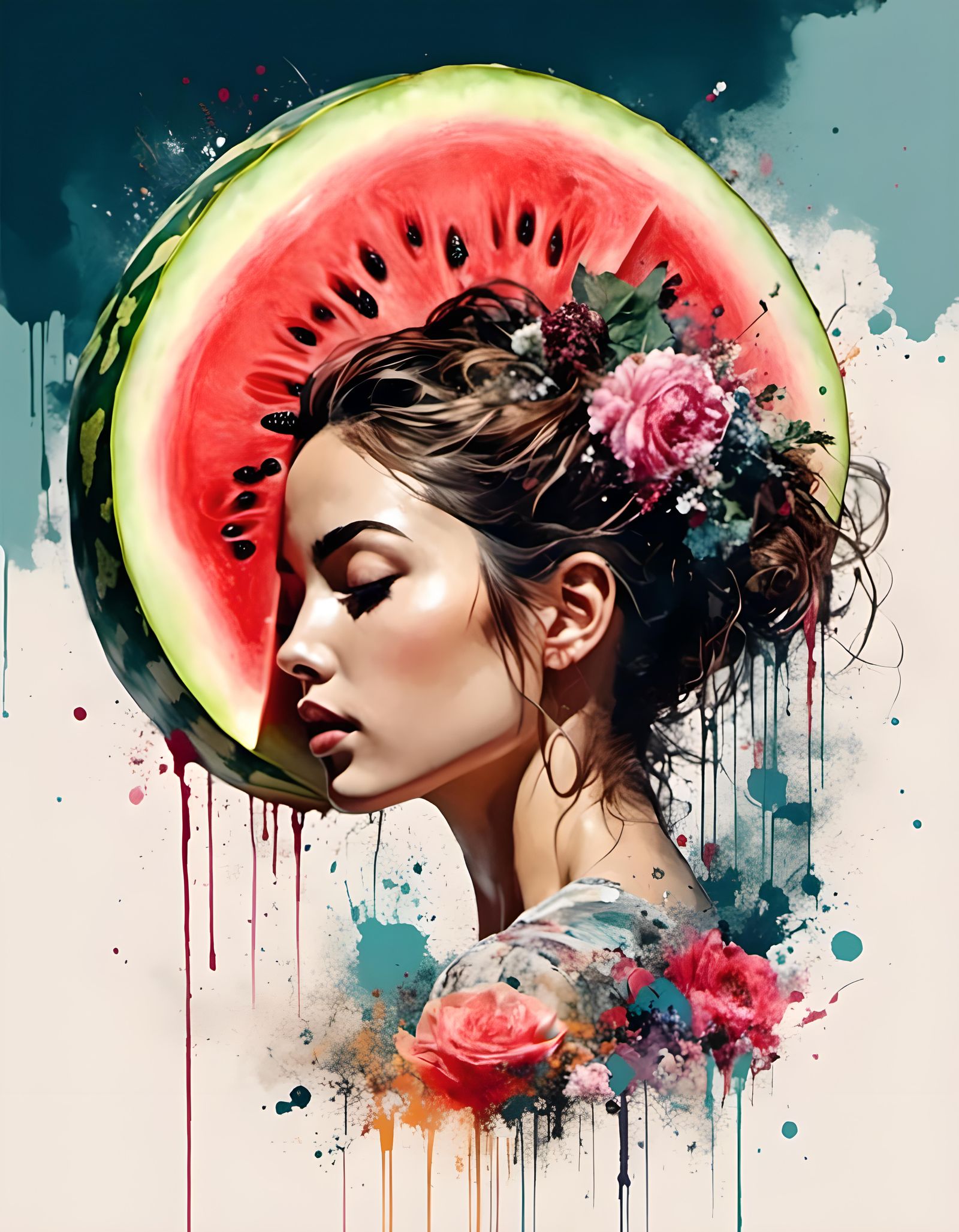 عائشة (Aisha) | 🇵🇸 aquarelle (Neo-expressionism)