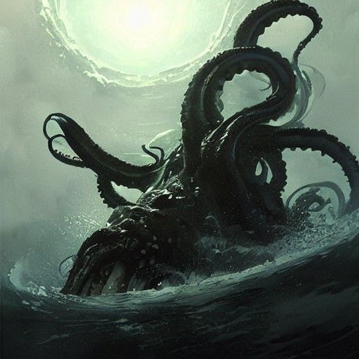 Sinister Kraken Emerges from the Deep