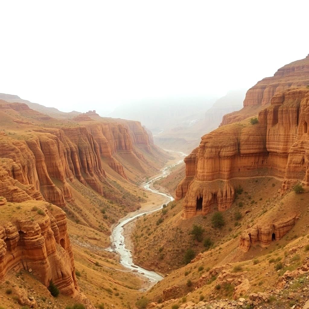 Abstract Yellow-Brown Gradient Composition