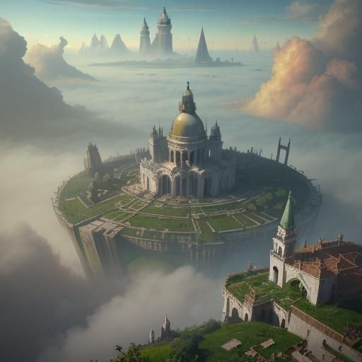 Mythical Venice Floating City Concept Art