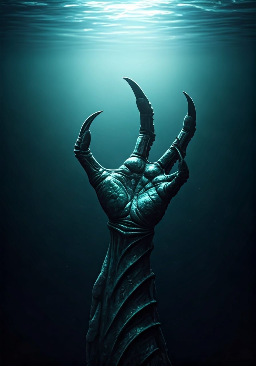 Gigantic Sea Claw Emerges from Dark Depths