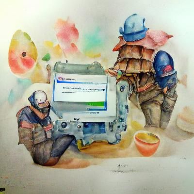 Installing Updates in Watercolor Style