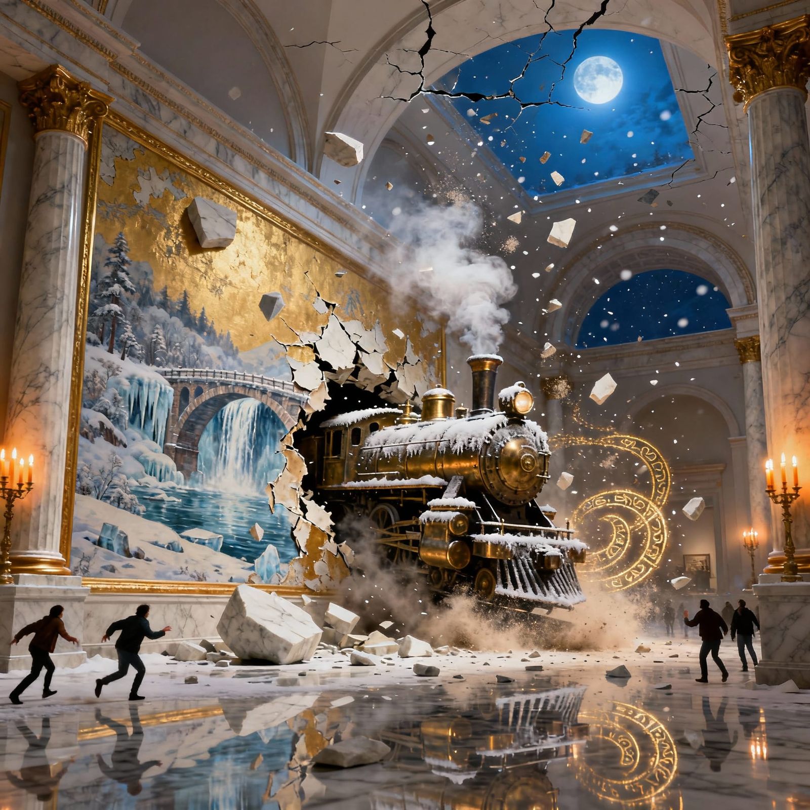 Train Erupts Through Museum Wall In Cinematic Masterpiece
