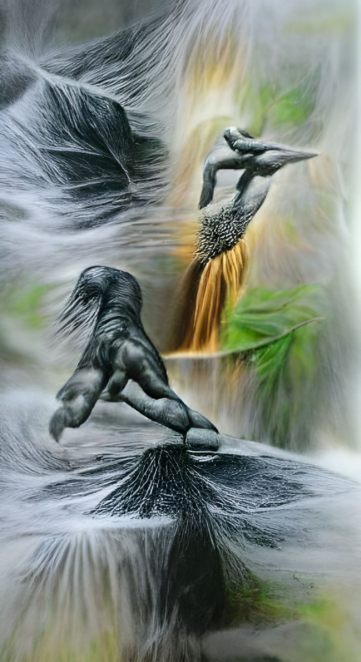 Charcoal Drawing: Nature's Response to Courage