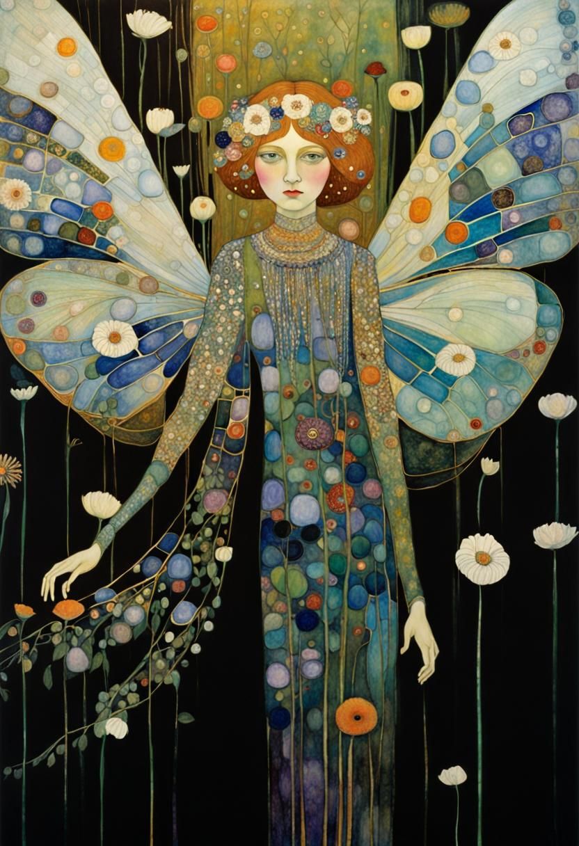 Fairy Tale Floral Dreams in Fluorescent Frost