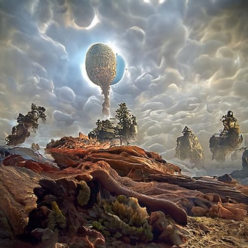 Ominous Painting of an Impossible World