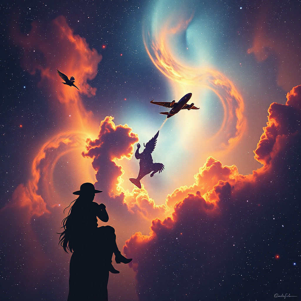 Cosmic Harmony: A Surreal Universe Unfolds