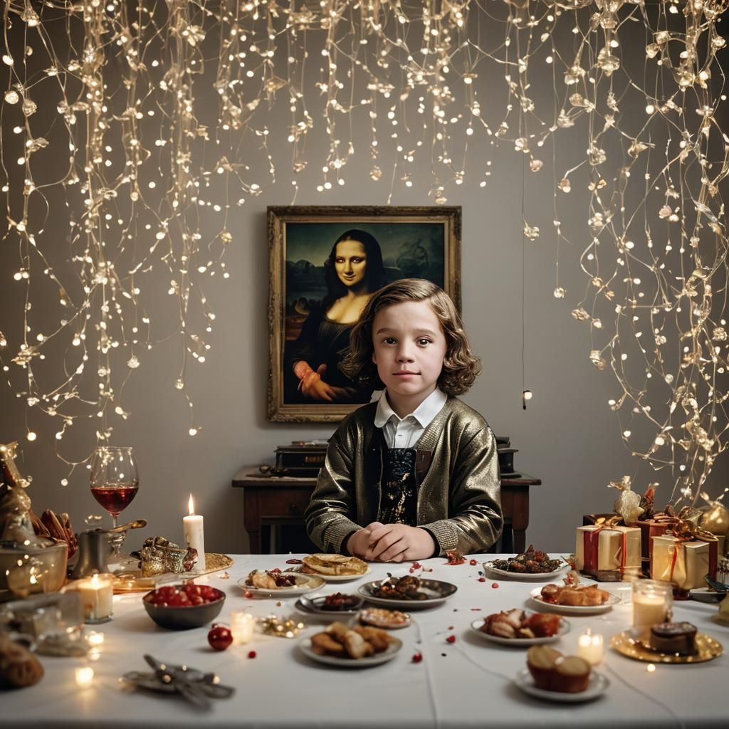 Surreal Gathering: Historical Figures in Hyperrealistic Styl...