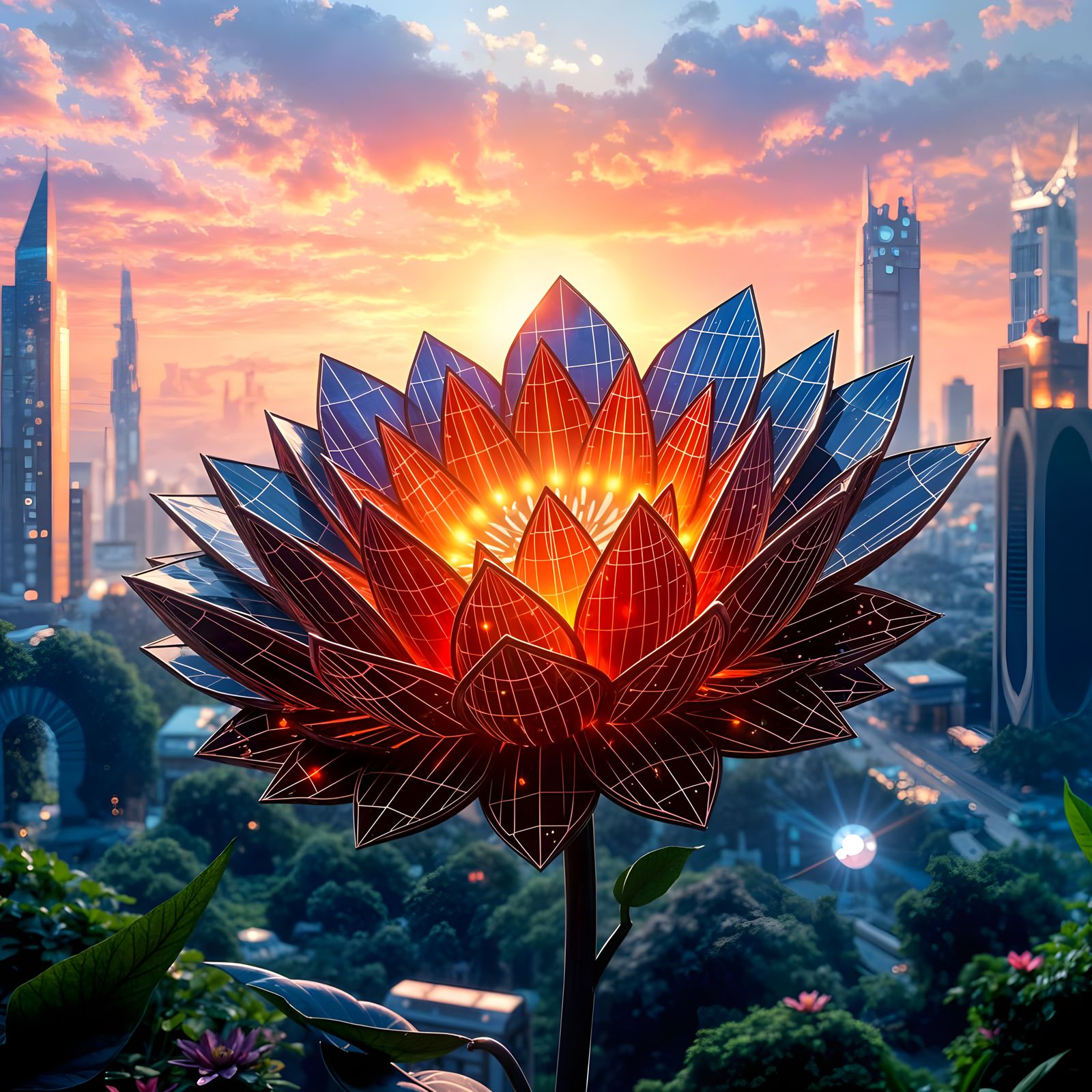 Solarpunk Flower