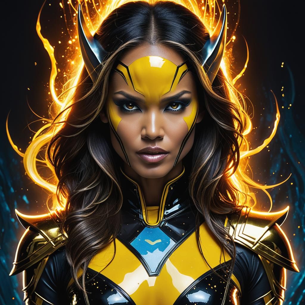 Lady Wolverine: Hyperrealistic Cinematic Portrait