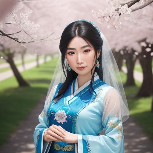 Uyghur Girls in Traditional Dress: Ethnic Portrait