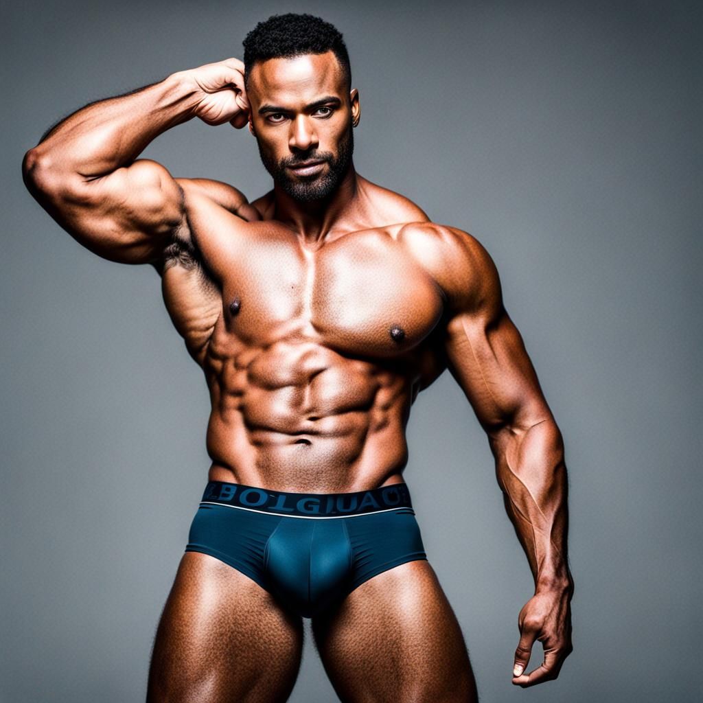 Muscular Man Digital Art