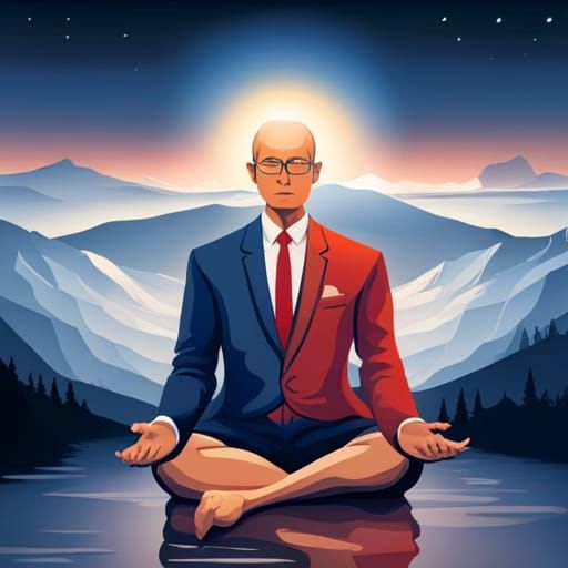 AI Meditation Concept Visualization