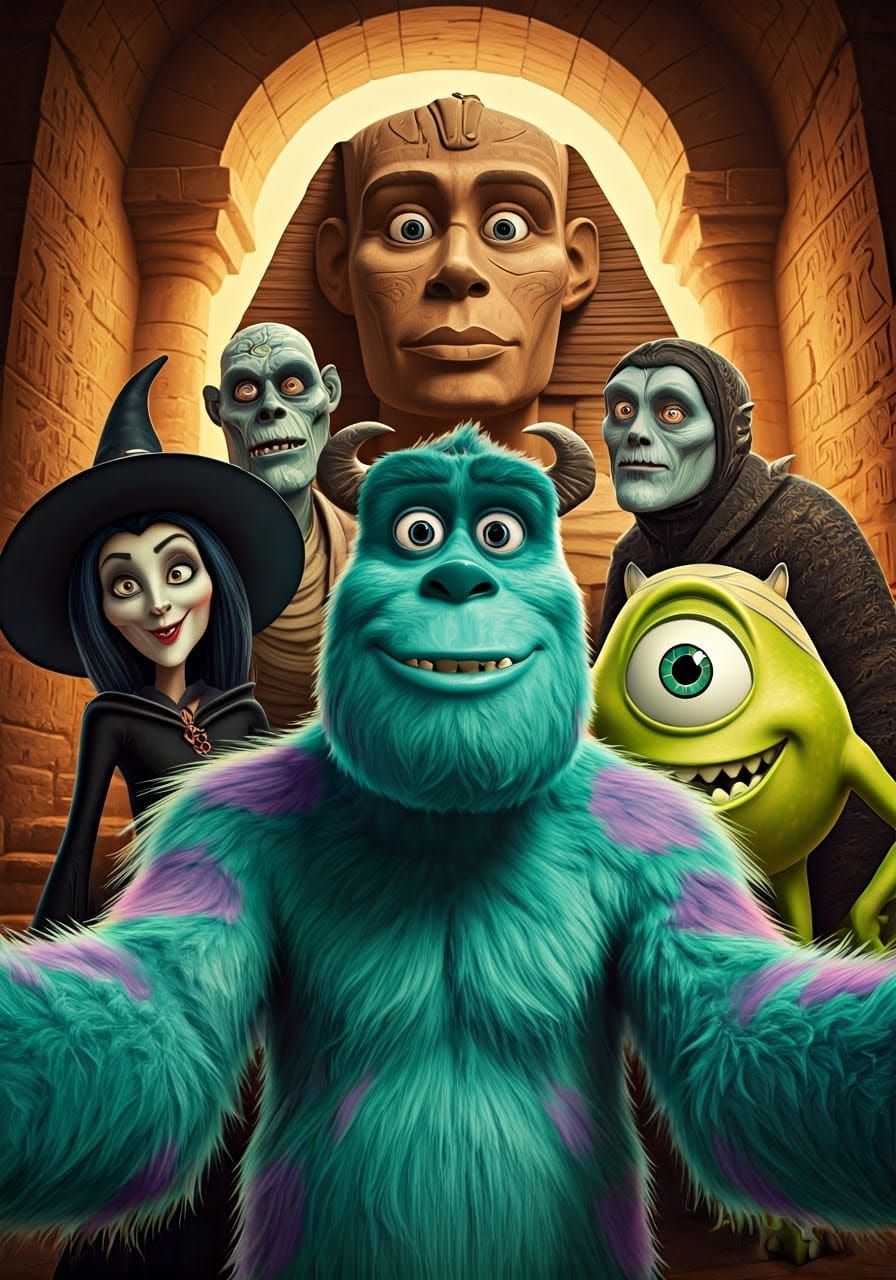 Monsters Take a Selfie at the Sphinx