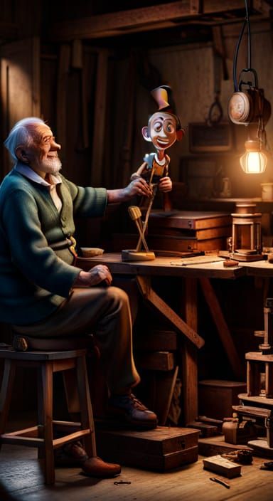 Carpenter & Antique Pinocchio