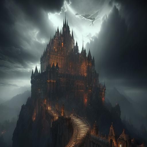 Epic Castlevania Digital Matte Painting