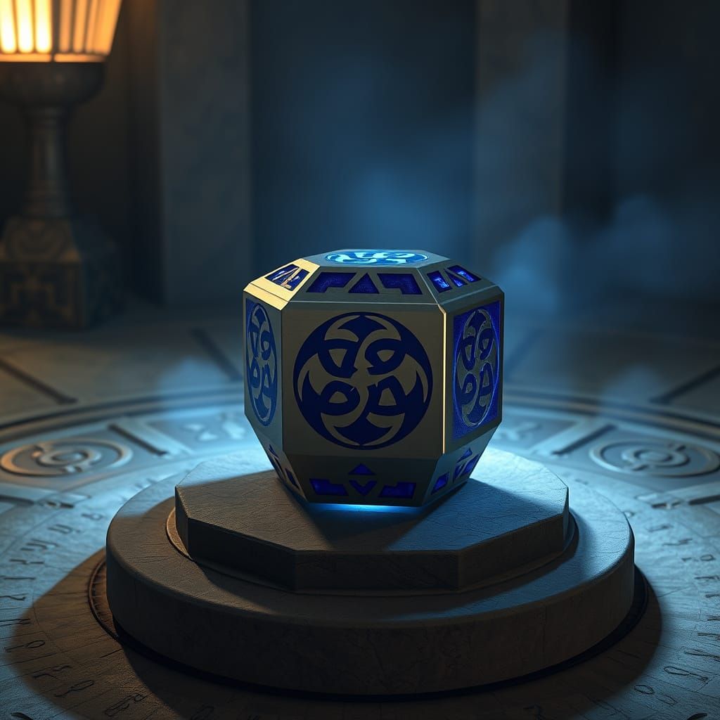 A Serene Jedi Holocron in Elegant Twi'lek Style