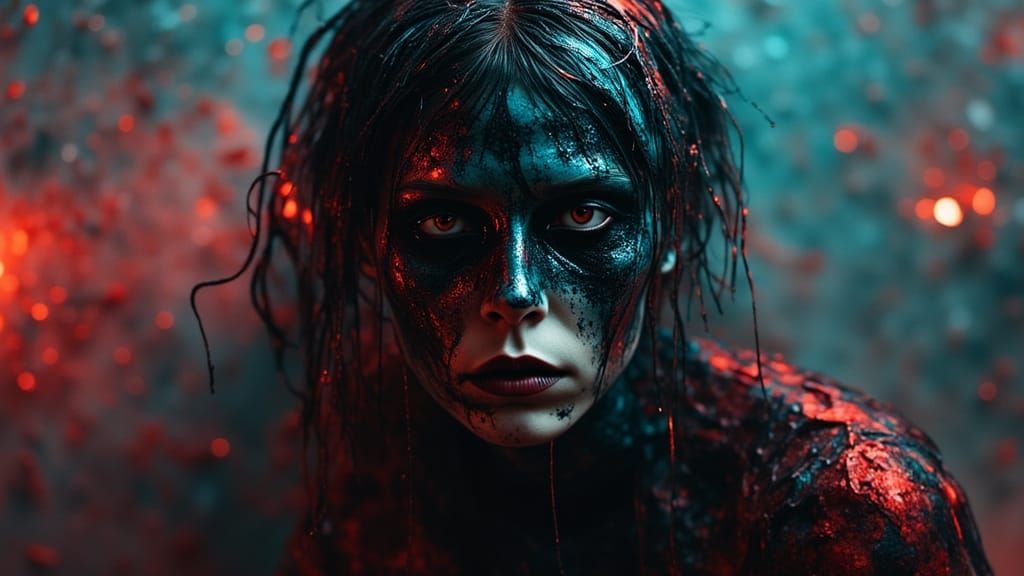 Mysterious Figure Concept Art in Dynamic Lighting