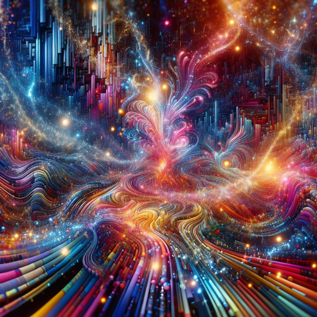 Abstract Dreamscape: Visualizing Sound with Scintillating Co...