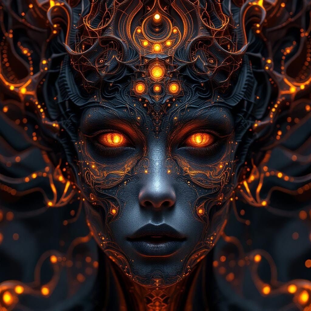 Arcane Avatar in Fractal Portrait