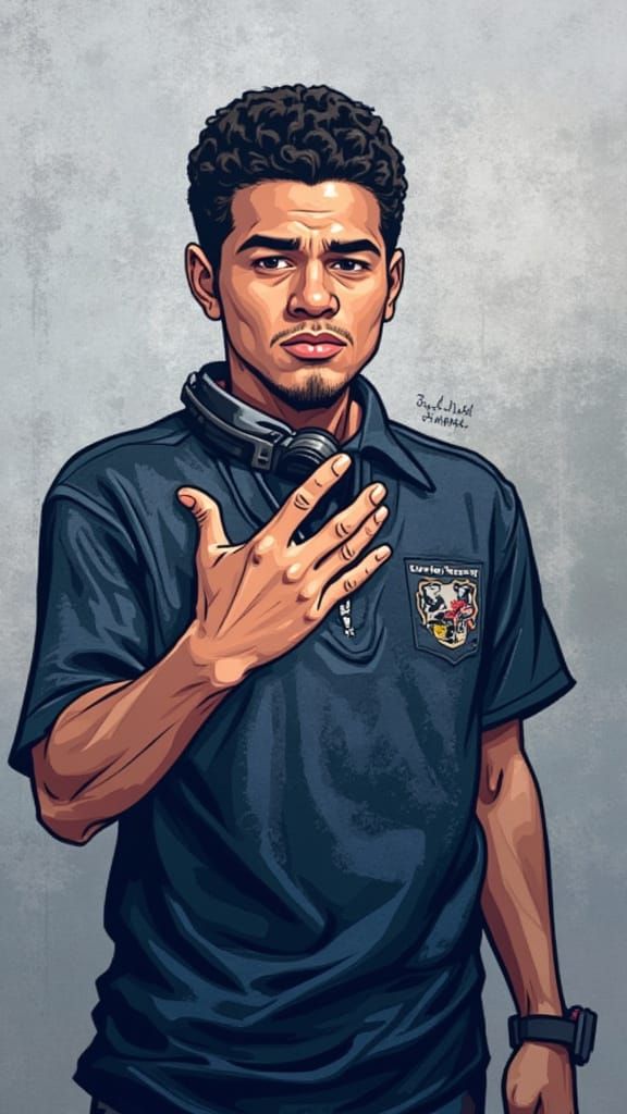 GTA San Andreas Character Art in Cell-Shaded Style