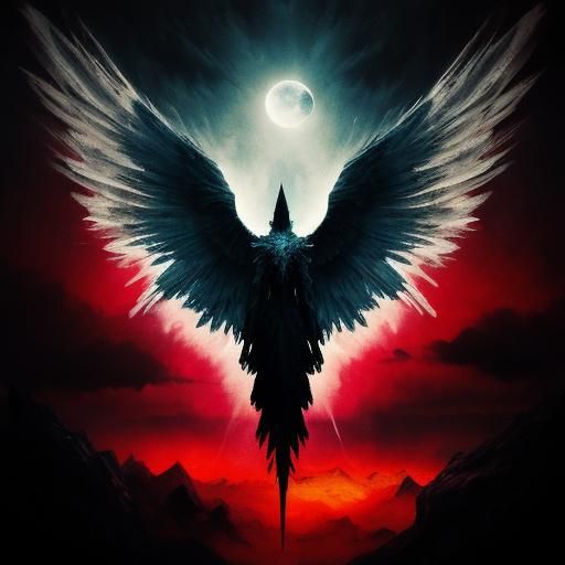 Broken Wings: Abstract Expressionism in Moonlight