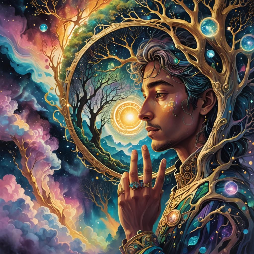 Astral Ring Portal: Treehouse in Cosmic Landscape