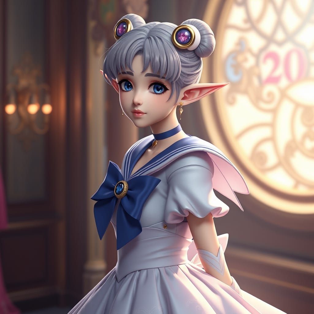 Sailor Moon in Elegant Anime Art