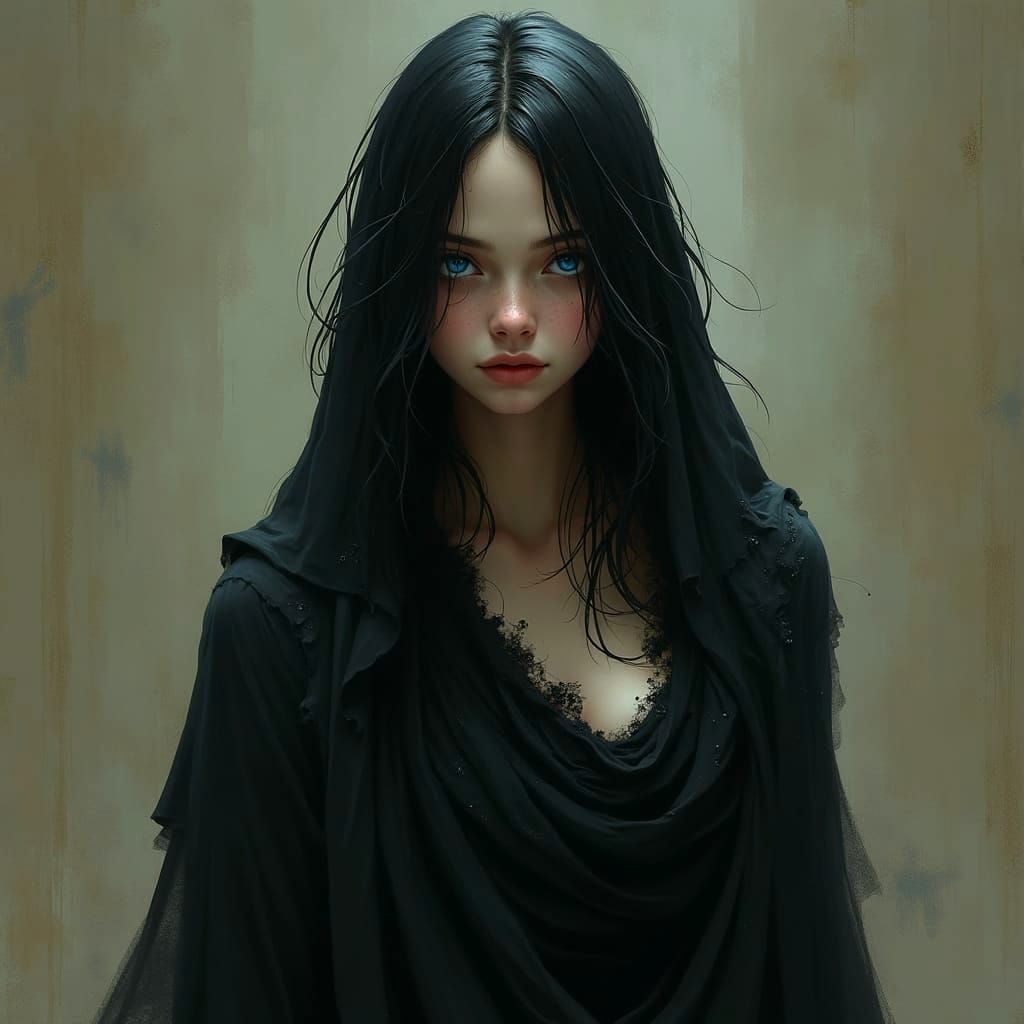 Dark Hyper-Realistic Anime Portraits with Moody Atmosphere