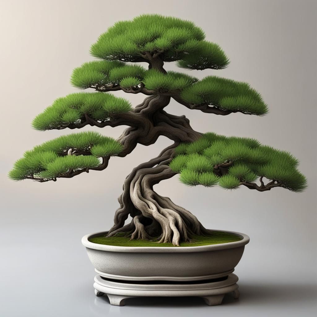 Realistic Bonsai Tree Art