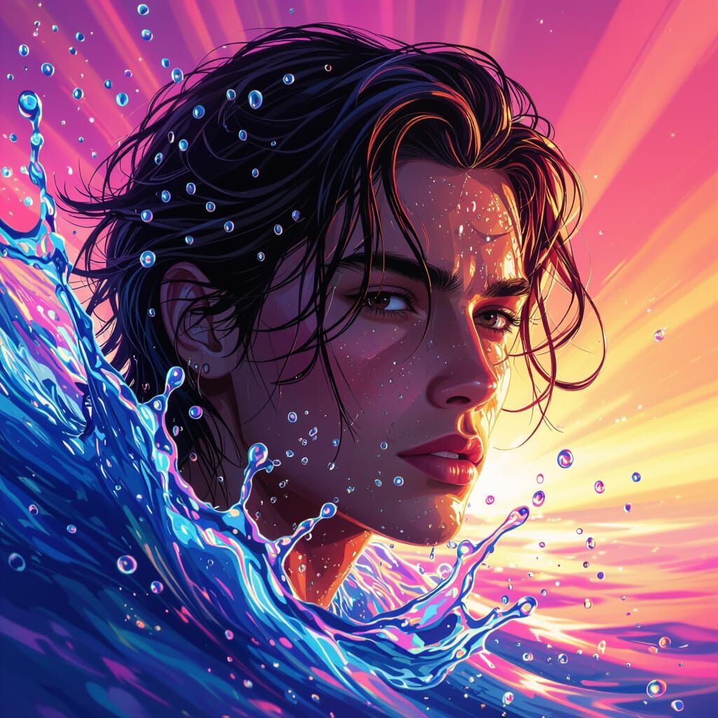 Hyperrealistic Splash Art Concept: Dramatic Lighting and Vib...