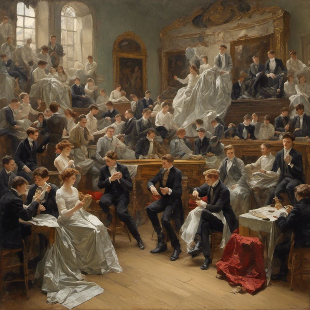 19th Century Art Class: Male Model in Studio