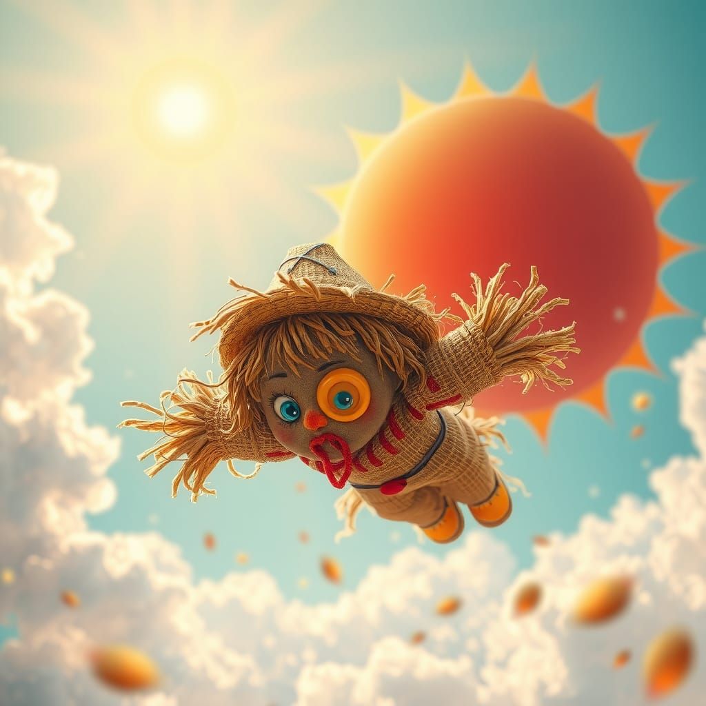 Scarecrow skydiving