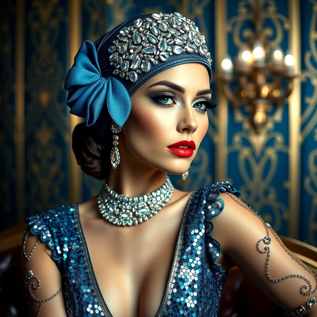 Blue Sequins