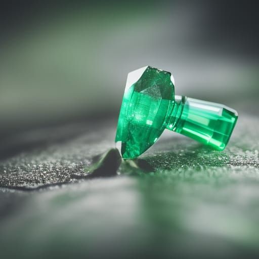 Emerald Gemstone in Professional Photography Style