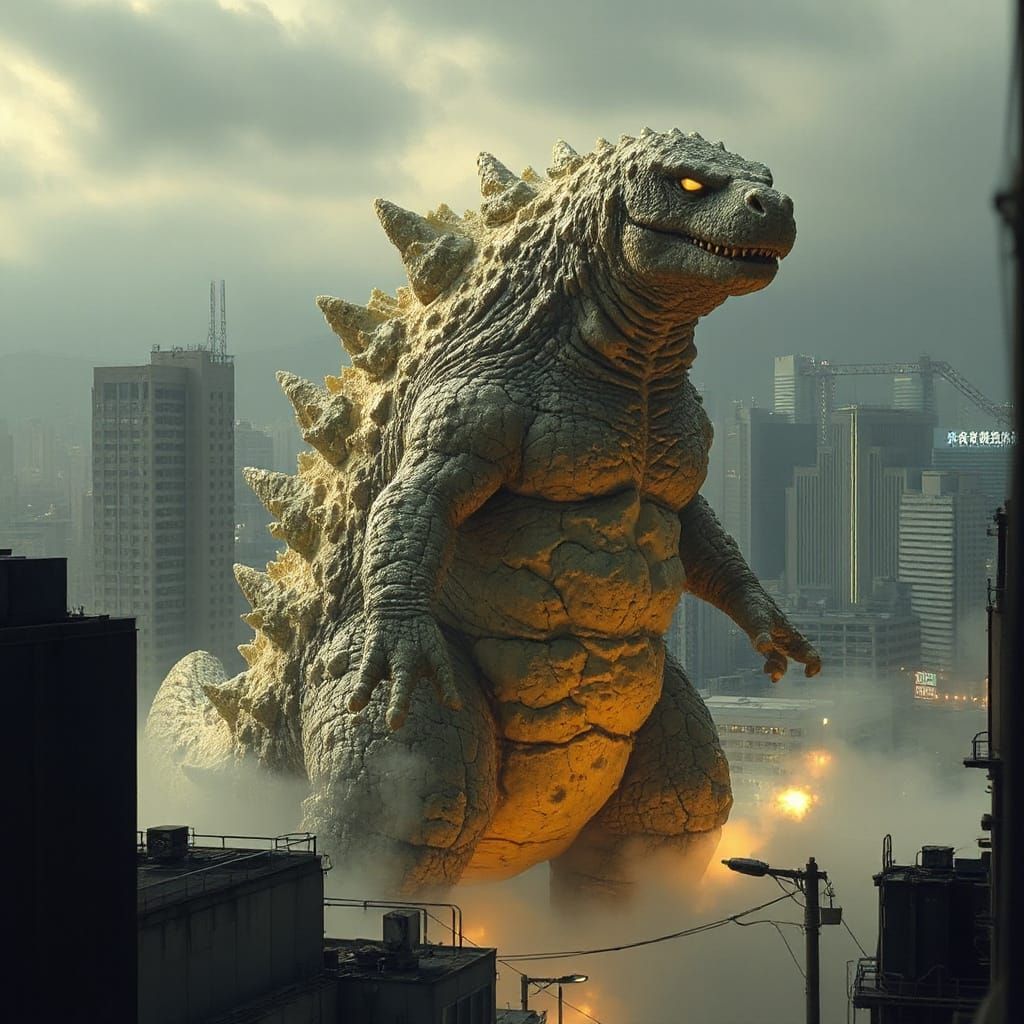 Gorgonzilla, a Cheese Monster Rises from Tokyo's Depths in I...