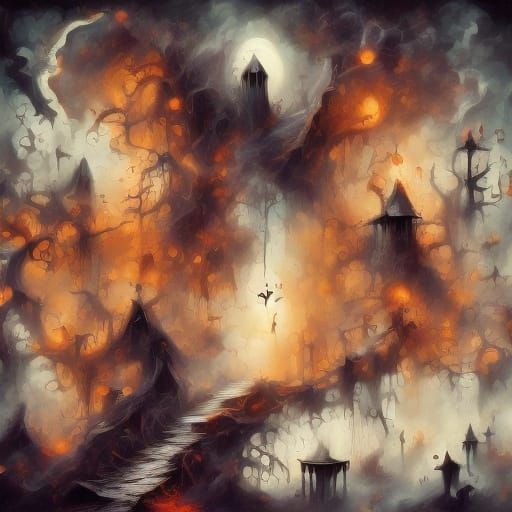 Dwarf Monk Prince in Dark Fantasy Art Style