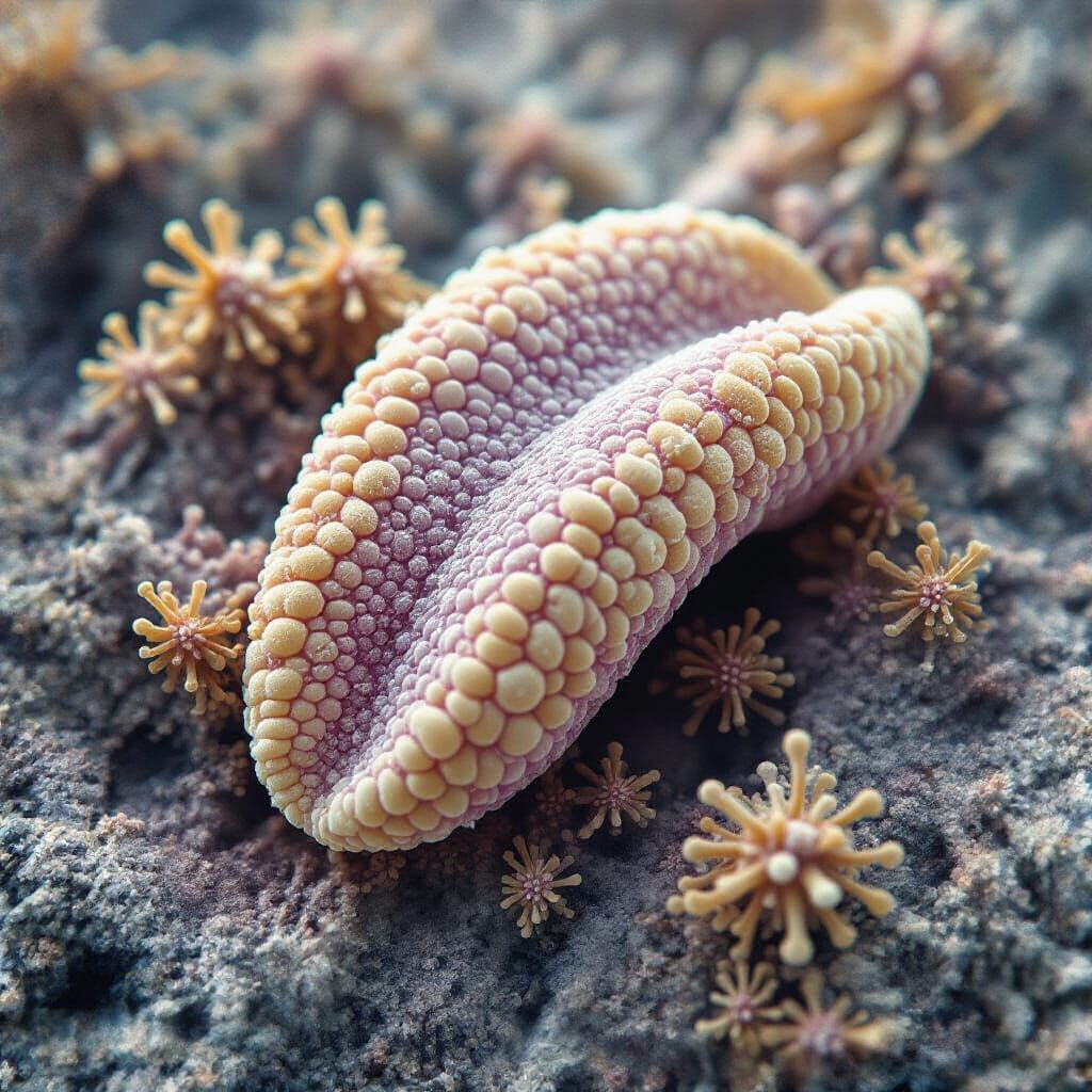 Microscopic Human Tongue Surface Detail