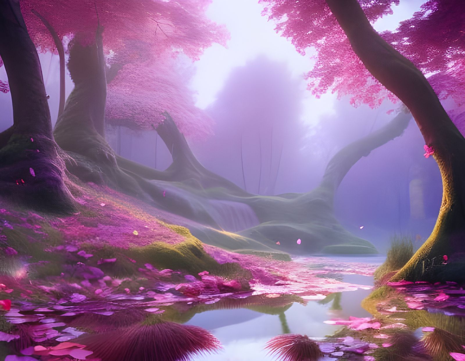 Hyperdetailed Fairytale Forest Concept Art