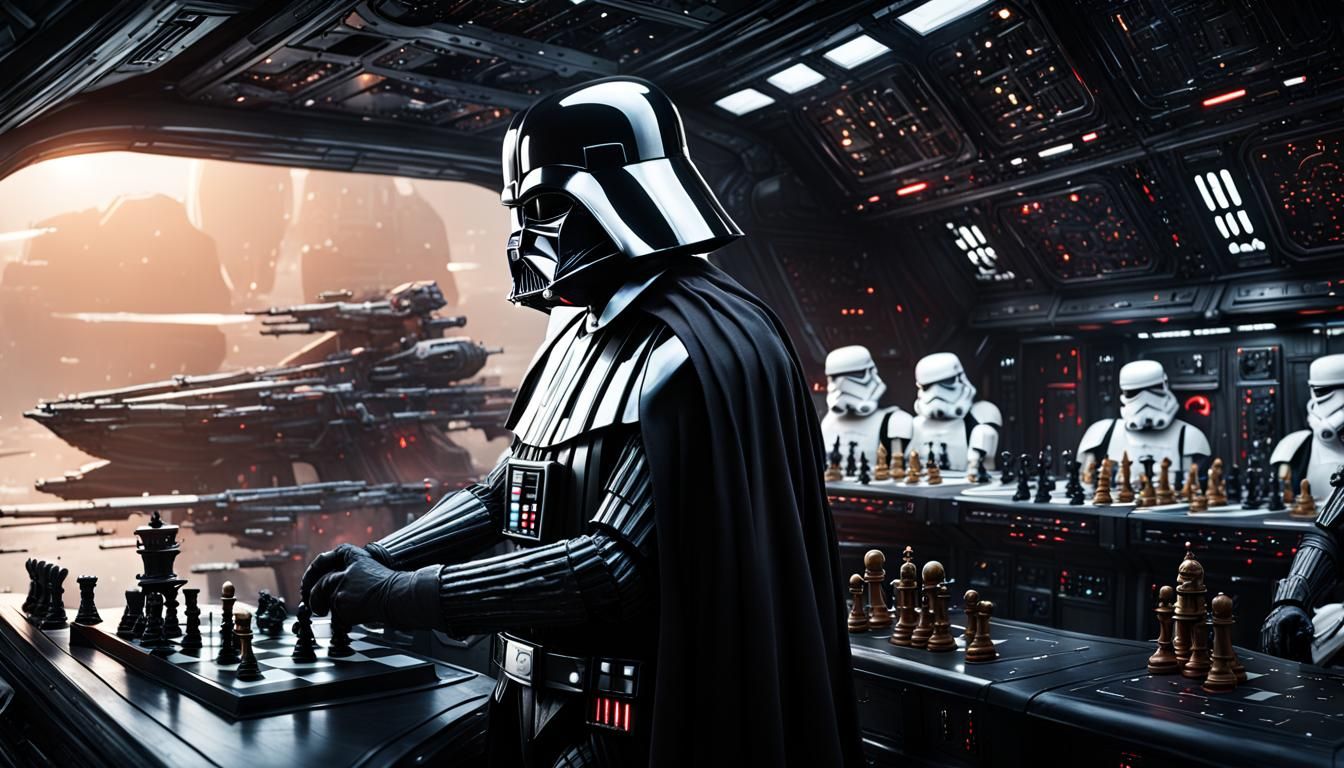 Darth Vader Plays Chess on Battleship, Concept Art