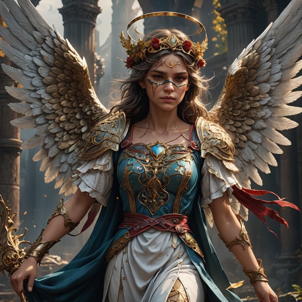 Visionless Angel of War Descends