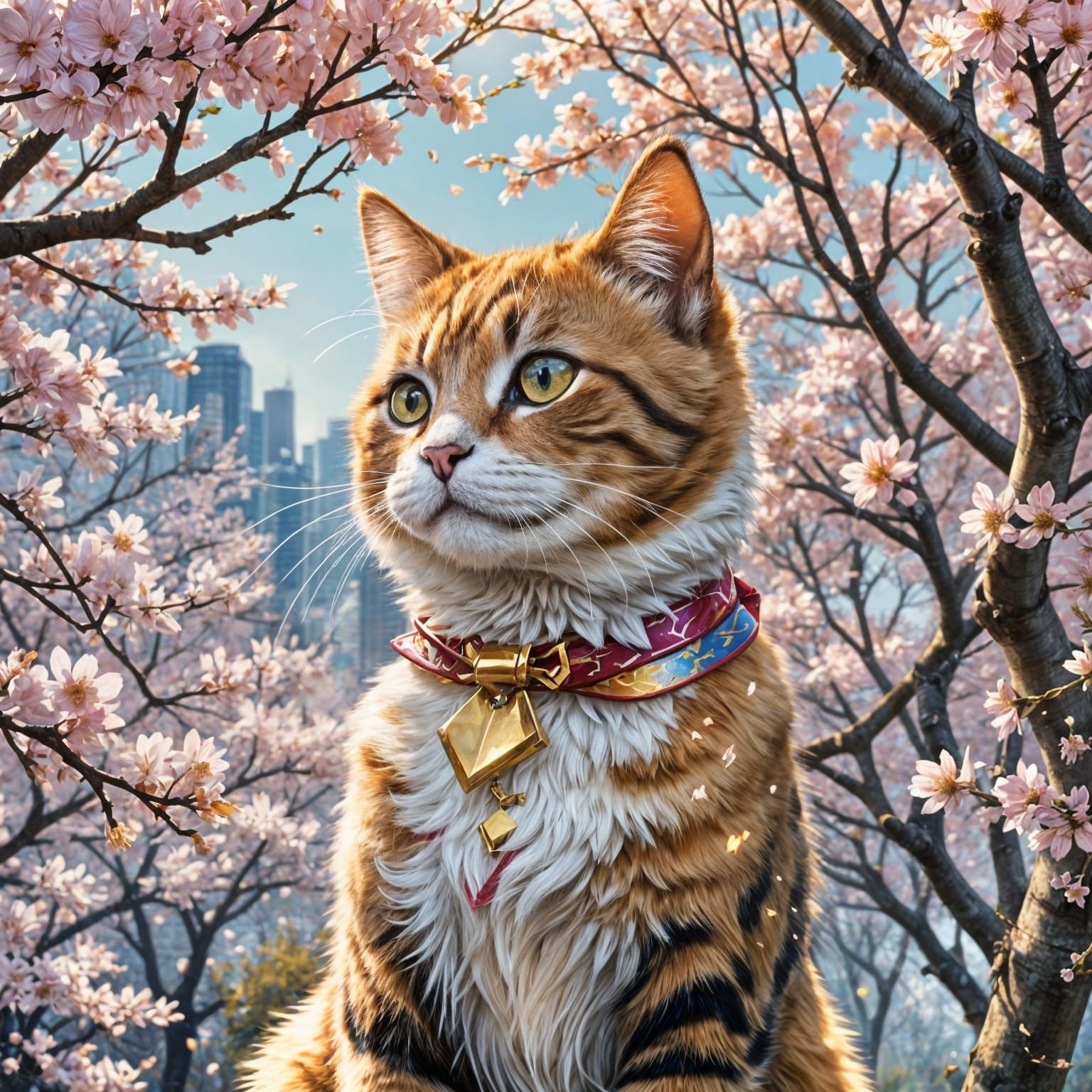 Anime Style Cat Illustration