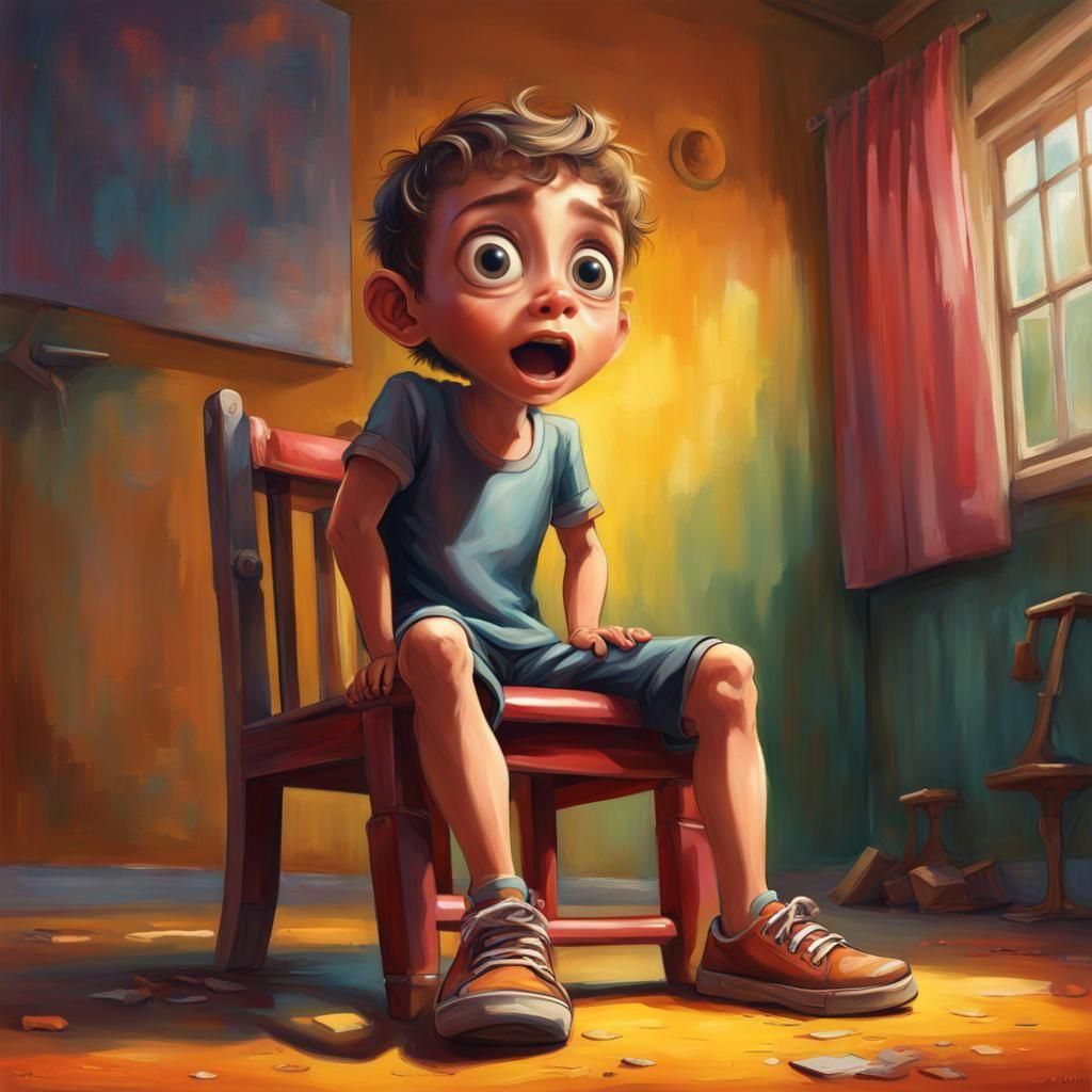 Hyperrealistic Child Recites Poem with Enthusiasm