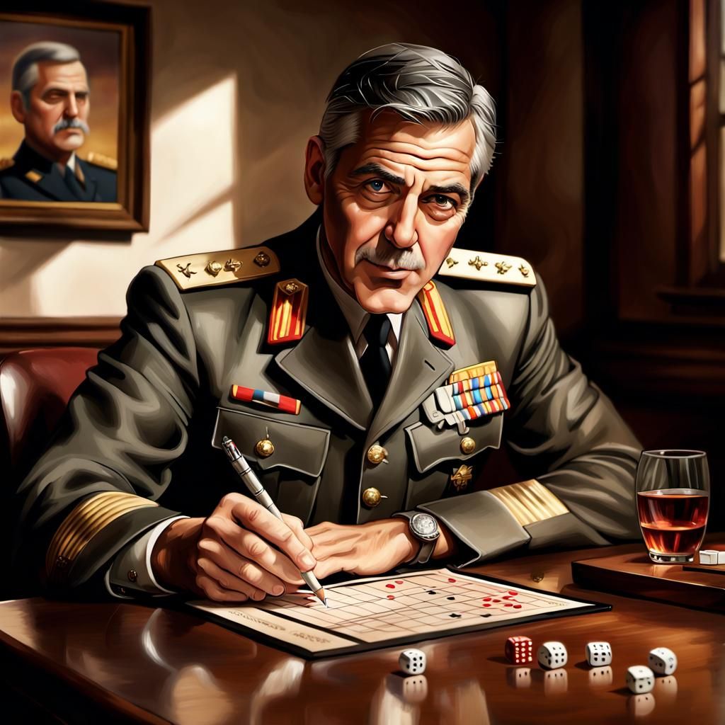 Jurge Cloonerz As The Nazi Who Played yahtzee