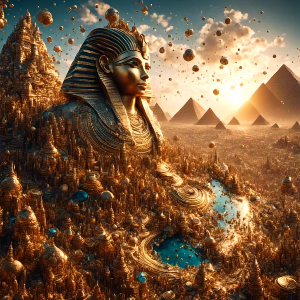 Hyperrealistic Egyptian Subject with Detailed Eyes